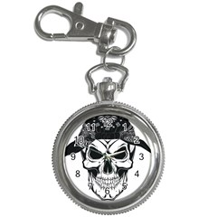 Kerchief Human Skull Key Chain Watches by Mariart