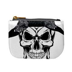 Kerchief Human Skull Mini Coin Purse by Mariart