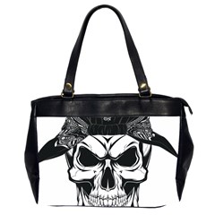 Kerchief Human Skull Oversize Office Handbag (2 Sides) by Mariart