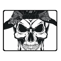 Kerchief Human Skull Fleece Blanket (small) by Mariart