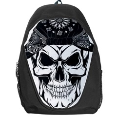 Kerchief Human Skull Backpack Bag by Mariart