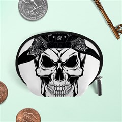 Kerchief Human Skull Accessory Pouch (small) by Mariart