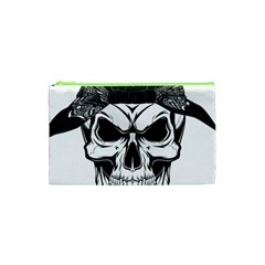 Kerchief Human Skull Cosmetic Bag (xs) by Mariart