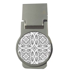 Mandala Line Art Money Clips (round)  by Mariart