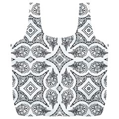 Mandala Line Art Full Print Recycle Bag (xl) by Mariart