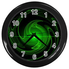 Lines Rays Background Light Wall Clock (Black)