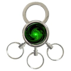 Lines Rays Background Light 3-Ring Key Chains