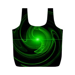 Lines Rays Background Light Full Print Recycle Bag (M)