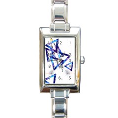 Metal Triangle Rectangle Italian Charm Watch by Mariart