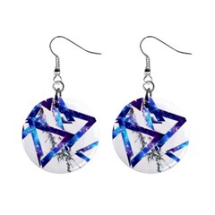 Metal Triangle Mini Button Earrings by Mariart