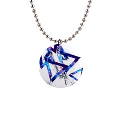 Metal Triangle 1  Button Necklace by Mariart