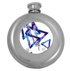 Metal Triangle Round Hip Flask (5 Oz) by Mariart