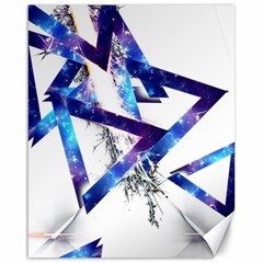 Metal Triangle Canvas 16  X 20  by Mariart