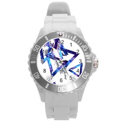 Metal Triangle Round Plastic Sport Watch (l) by Mariart