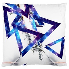 Metal Triangle Large Cushion Case (one Side) by Mariart