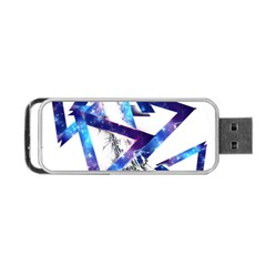 Metal Triangle Portable Usb Flash (one Side) by Mariart