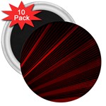 Line Geometric Red Object Tinker 3  Magnets (10 pack)  Front