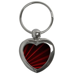 Line Geometric Red Object Tinker Key Chains (heart)  by Mariart