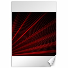 Line Geometric Red Object Tinker Canvas 12  X 18  by Mariart