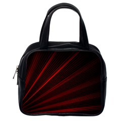 Line Geometric Red Object Tinker Classic Handbag (one Side) by Mariart