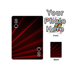 Line Geometric Red Object Tinker Playing Cards 54 (mini) by Mariart