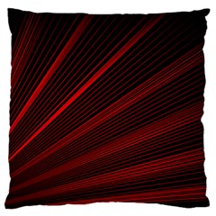 Line Geometric Red Object Tinker Large Flano Cushion Case (one Side) by Mariart