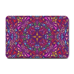 Kaleidoscope Triangle Pattern Small Doormat  by Mariart