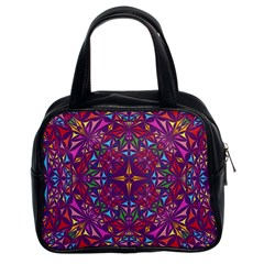 Kaleidoscope Triangle Pattern Classic Handbag (two Sides) by Mariart