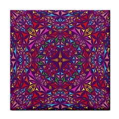 Kaleidoscope Triangle Pattern Face Towel