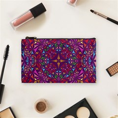 Kaleidoscope Triangle Pattern Cosmetic Bag (small) by Mariart