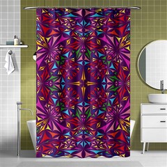 Kaleidoscope Triangle Pattern Shower Curtain 48  X 72  (small)  by Mariart