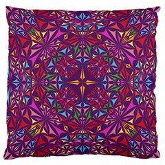 Kaleidoscope Triangle Pattern Large Cushion Case (one Side) by Mariart