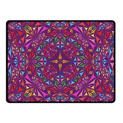 Kaleidoscope Triangle Pattern Double Sided Fleece Blanket (small)  by Mariart