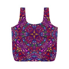 Kaleidoscope Triangle Pattern Full Print Recycle Bag (m) by Mariart