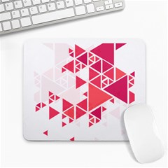 Red Triangle Pattern Large Mousepads by Mariart