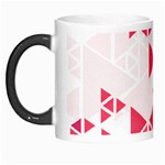 Red Triangle Pattern Morph Mugs Left