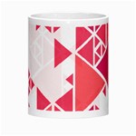 Red Triangle Pattern Morph Mugs Center