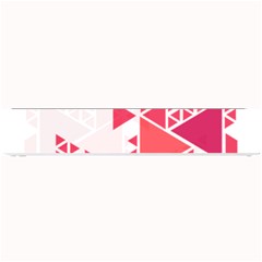 Red Triangle Pattern Small Bar Mats by Mariart