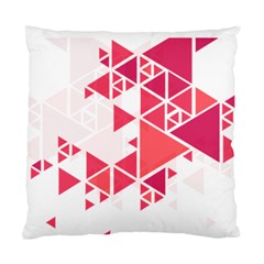 Red Triangle Pattern Standard Cushion Case (one Side) by Mariart