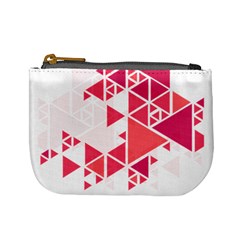 Red Triangle Pattern Mini Coin Purse by Mariart