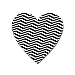 Zigzag Chevron Heart Magnet by Mariart