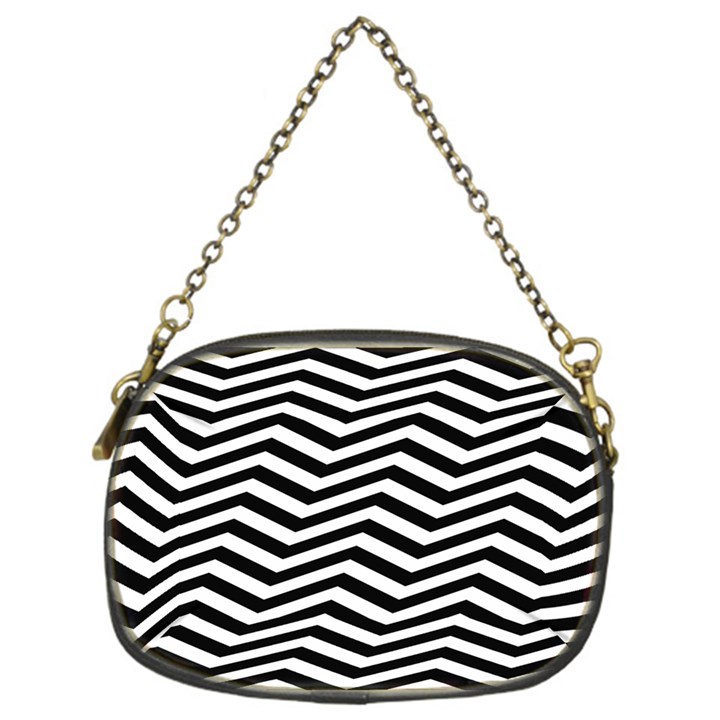 Zigzag Chevron Chain Purse (One Side)