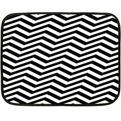 Zigzag Chevron Fleece Blanket (mini) by Mariart