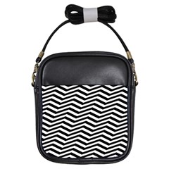 Zigzag Chevron Girls Sling Bag by Mariart