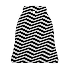 Zigzag Chevron Bell Ornament (two Sides) by Mariart