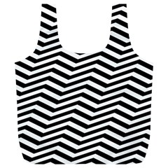 Zigzag Chevron Full Print Recycle Bag (xl) by Mariart