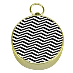 Zigzag Chevron Gold Compasses by Mariart