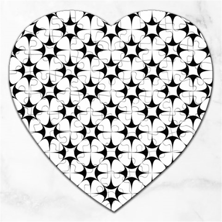 Star Background Jigsaw Puzzle (Heart)