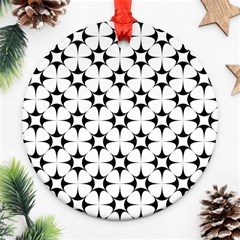 Star Background Round Ornament (two Sides) by Mariart