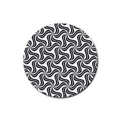 Soft Pattern Repeat Rubber Round Coaster (4 Pack)  by Mariart